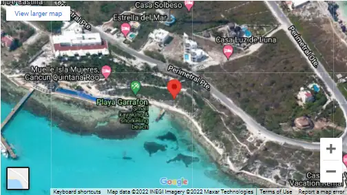 Hotel Unik Resort and Spa Isla Mujeres Mexico Map